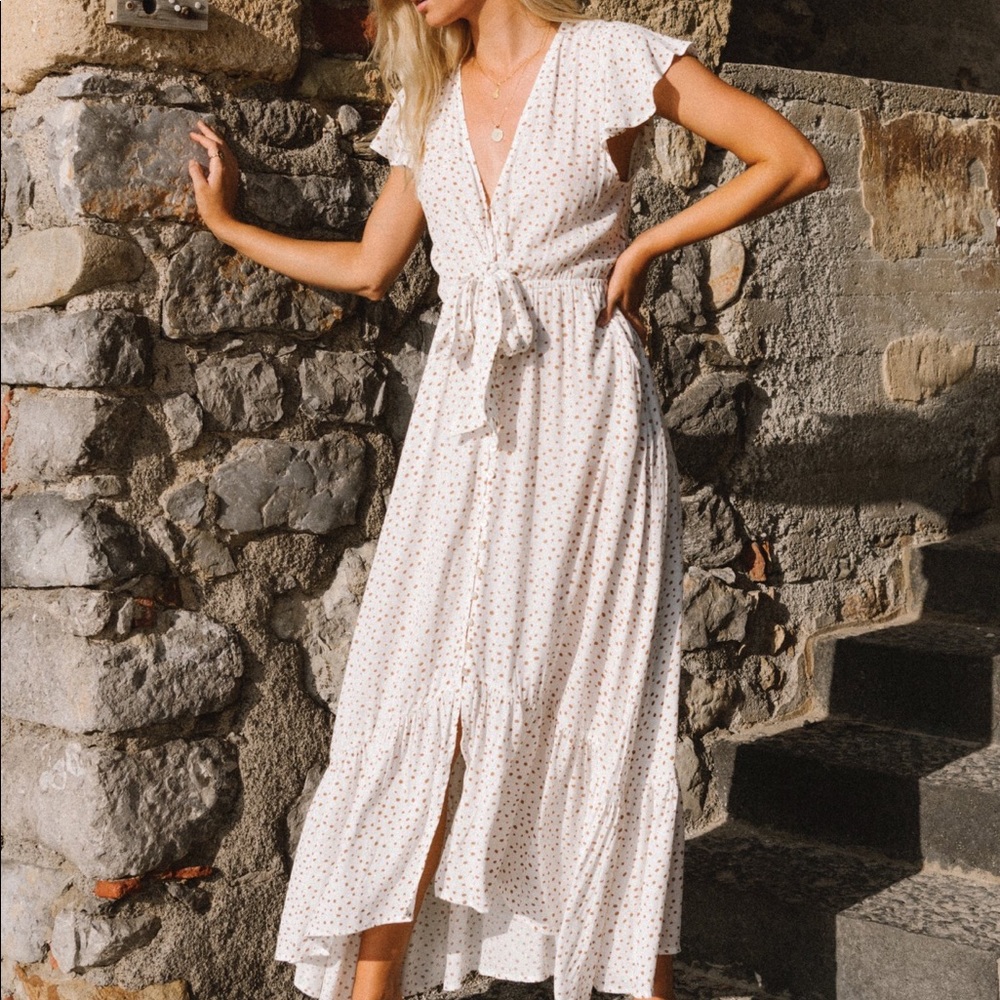 KIVARI Chloe Tie Front Maxi X-Small